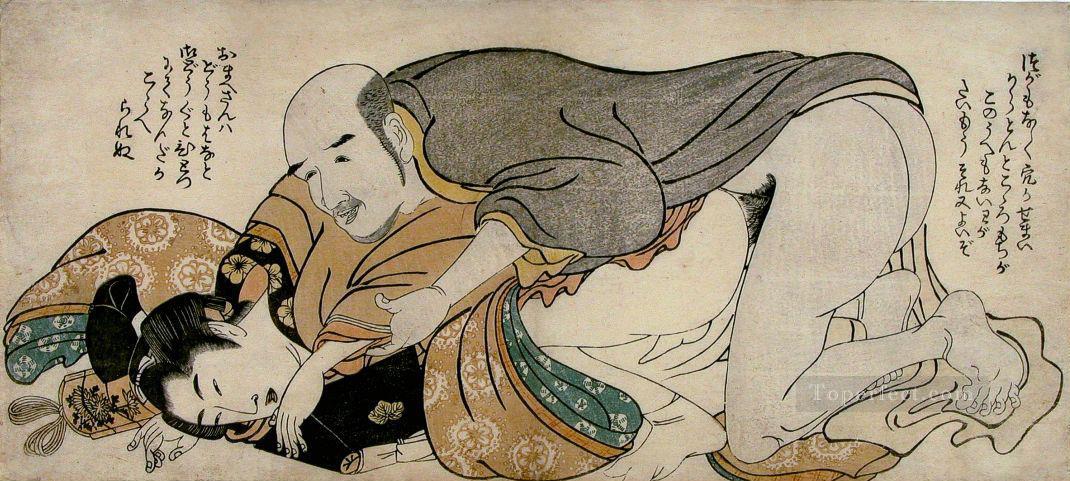 pareja masculina 1802 Kitagawa Utamaro Sexual Pintura al óleo